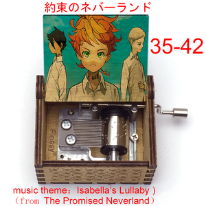 Caja Musical de Madera con Manivela, Tema Musical de Promised Neverland, Canción de Cuna de <span class=keywords><strong>Isabella</strong></span>, para Regalo de <span class=keywords><strong>Cumpleaños</strong></span> o Navidad - Product Image 5