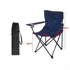 Fauteuil pliant portable d'extérieur en tissu Oxford et métal <span class=keywords><strong>pour</strong></span> la pêche, la plage, le camping, les pique-niques – Chaise <span class=keywords><strong>de</strong></span> plage pliable, équipement <span class=keywords><strong>de</strong></span> loisirs - Product Image 2