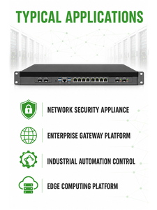 อุปกรณ์ไฟร์วอลล์แบบติดตั้งบนแร็ค BKHD 1U C246 8 LAN 2 พอร์ต 5GbE 1U สำหรับเซิร์ฟเวอร์รักษาความปลอดภัยเครือข่าย Intel LGA1151 พร้อม Multi WAN Gateway - Product Image 3