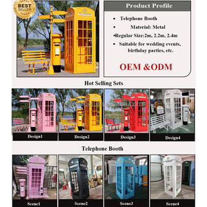 오디오 방명록 전화 런던 웨딩 전화 부스 웨딩 이벤트 장식 - Product Image 5