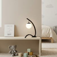 Lampe de bureau LED écologique de style nordique décorative, lampe de table pour chambre à coucher, éclairage d'ambiance au chevet