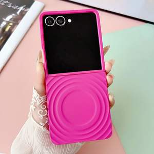 Étui de téléphone magnétique en polycarbonate rigide à grain d'eau de couleur pure pour Samsung <span class=keywords><strong>Glaxy</strong></span> Z Flip 7 Flip 6 - Product Image 6