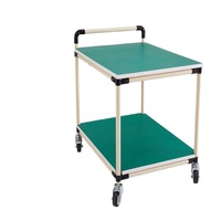 Chariot de manutention antistatique, étagère de rangement, chariot de tri mobile pour atelier, chariot de laboratoire, étagère multi-niveaux, chariot à barres Lean