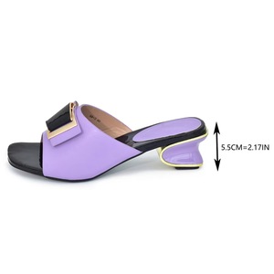 Eleganti <span class=keywords><strong>sandali</strong></span> con <span class=keywords><strong>tacco</strong></span> alto in pietra a punta aperta arancione per donna taglie forti traspiranti per uso quotidiano o matrimoni estivi stile Sexy - Product Image 6