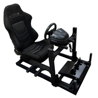 Cockpit de Sim Racing Personnalisé Haute Qualité Prix Usine, Cockpit Réglable en Aluminium Anodisé Noir pour Profilé Aluminium