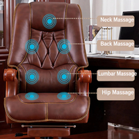 Chaise de patron Kuanyu en cuir véritable, cuir de vachette de première qualité, chaise de bureau ergonomique pour la maison et le travail, base à 5 étoiles, roulettes, accoudoirs fixes