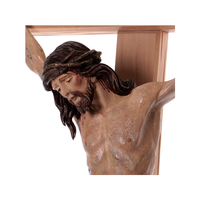 Artisanat fait à la main résine catholique croix tenture murale jésus Crucifix Statue Christ Art mural pour la décoration de la maison