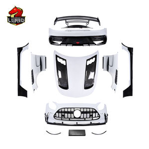 Para <span class=keywords><strong>Mercedes</strong></span> Benz <span class=keywords><strong>Amg</strong></span> GT/<span class=keywords><strong>GTC</strong></span>/GTS, kit de carrocería de fibra de carbono, alerón de parachoques delantero y trasero, guardabarros, faldones laterales - Product Image 5