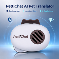 Traceur GPS pour animaux de compagnie avec traduction des émotions et du comportement par IA, jouet intelligent, étanche IP65, autonomie de plus de 20 heures, compatible chats et chiens