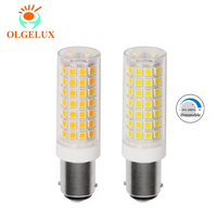 Dimmable BA15D 120 Volt Double Contact Base Ampoules Led T3/T4/C7/S6 Doux Blanc Chaud BA15D Ampoules De Machine À Coudre