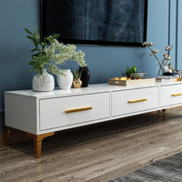 Meuble TV Moderne de Luxe pour Salon – Console de Salon Brillante et Élégante