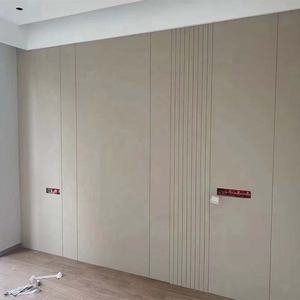 木製ベニヤ壁パネル<span class=keywords><strong>PVC</strong></span> WPC室内装飾ホームホテル用 - Product Image 1