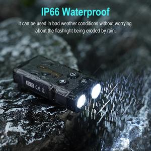 LED Keychain EDC Flashlight Magnet Work <b>Light</b> Type-C Rechargeable Torch Hat Clip Lamp Camping Pocket Lantern - Product Image 6