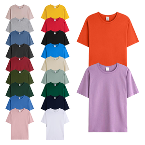 T-shirt vierge 100 % coton personnalisé OEM pour homme, jersey épais, couleur unie, col rond, manches courtes, coupe ample, 145 g, séchage rapide - Product Image 4
