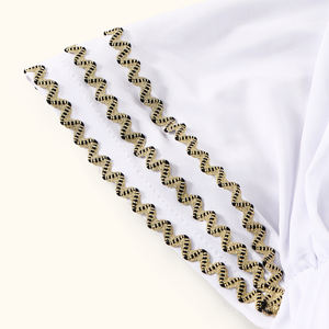 Bandeau Moyen-Orient Écharpe Instantanée Hijab Turban Islamique Bandana Rayures Dorées Chapeau Élastique Casquette pour Femme Hijab Musulman - Product Image 6