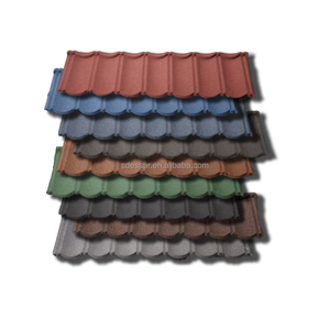Feuille de <span class=keywords><strong>toiture</strong></span> moderne et durable Tuiles métalliques enduites de pierre colorée de longue durée pour appartements en Afrique du Sud - Product Image 1