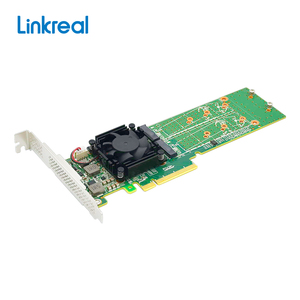 LRNV9547LP-2I (22110) PCIe x 8 zu Dual Ports <span class=keywords><strong>2</strong></span> x <span class=keywords><strong>M</strong></span>.<span class=keywords><strong>2</strong></span> NVMe SSD Switch Adapter Riser-Karte - Product Image 2