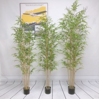 Arbre en bambou artificiel de 60 cm à 240 cm, arbre en bambou porte-bonheur, plantes en bonsaï pour la décoration de la maison et des restaurants