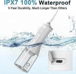 Hydropulseur Dentaire Électrique Portable USB Rechargeable Sans Fil Étanche IPX7 pour Adultes, Utilisation Orthodontique, Prêt pour l'Extérieur - Product Image 3