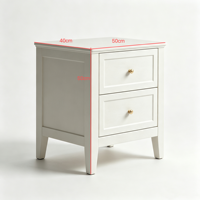 Table de chevet moderne pour petite chambre, éco-responsable, multi-usages, avec tiroirs de rangement, disponible en 3 couleurs