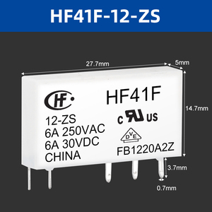 अल्ट्रा पतली रिले मध्यवर्ती रिले HF41F-024-ZS पतली फिल्म ठोस-राज्य मॉड्यूल समूह dc24v - Product Image 6