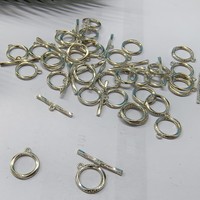 Vente en gros de fermoirs en forme de cœur ovale en argent sterling S925 pour la fabrication de bijoux DIY, colliers et bracelets