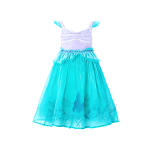 Vestido de Fiesta Navideño para Niñas con Estampado de Coral, Tela <span class=keywords><strong>Disney</strong></span> y Adorno de Perlas para Celebraciones de Cumpleaños - Product Image 5