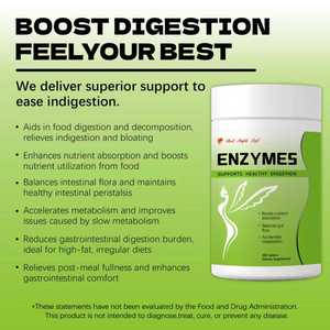 Complejo de Enzimas Digestivas con Lipasa, Amilasa, Bromelina y Celulasa, Favorece una Digestión Saludable y <span class=keywords><strong>la</strong></span> Absorción de Nutrientes - Product Image 5