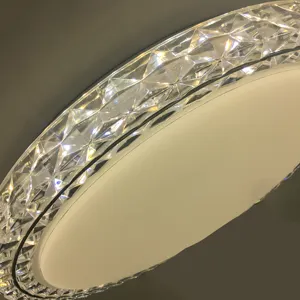 Grand plafonnier rond en cristal Led plafonnier moderne et minimaliste NOUVEAU 2024