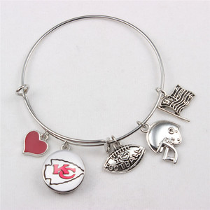 Pulsera Ajustable de Kevlar con Diseño de 32 Equipos Americanos para Hombre y <span class=keywords><strong>Mujer</strong></span> con Piedra Natural y Diseño ALEX ANI - Product Image 1