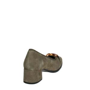 Cinzia Soft Women's Mary Jane Pumps Suede Slip-On <b>Block</b> Heel Taupe Color Heel Height 40 - Product Image 2
