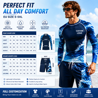 Rashguard de surf anti-UV 100% polyester UPF 50+ à séchage rapide, manches longues, avec logo personnalisé pour hommes et femmes, vente en gros