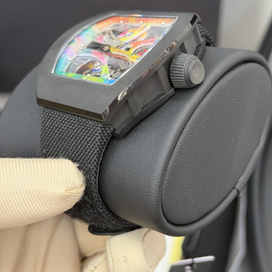 Montre Homme de Luxe Super Mouvement Mécanique en Fibre de Carbone Ultra-légère avec Cadran Haut de Gamme et Bracelet en Tissu - Product Image 4