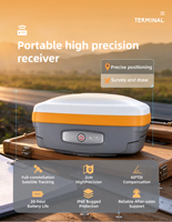 Récepteur GNSS RTK haute précision à gain élevé - Équipement de topographie - 1408 canaux GPS, caméra, IMU, indice de protection IP67, -30~75, Bluetooth, 4G, WIFI