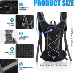 Mochila de Hidratación Profesional para Ciclismo al Aire Libre con Forro de Poliéster con Patrón Geométrico, Impermeable y con Capacidad Inferior a 22L - Product Image 2
