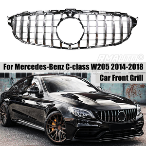 สำหรับ Mercedes Benz C-class W205 C205 2014-2018 กระจังหน้ารถยนต์สไตล์ GTR สำหรับ C220 C250 C300 C350 อุปกรณ์ตกแต่งรถยนต์ - Product Image 1