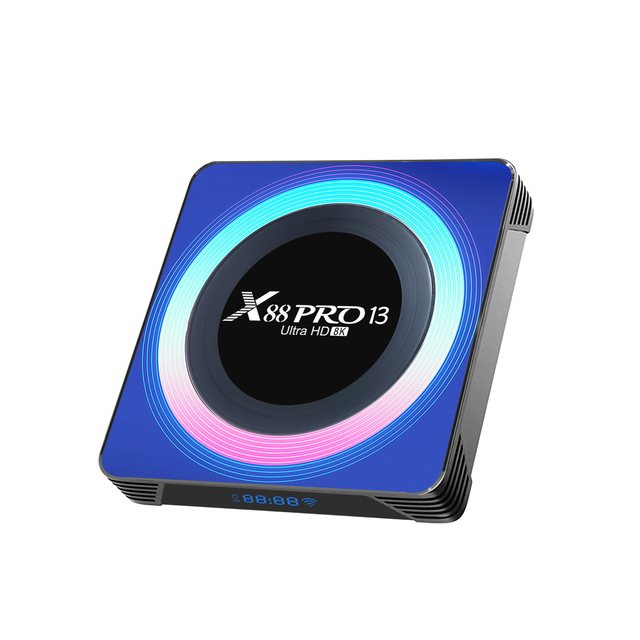 Fashional Housing Design Android 13 TV Box Rockchip RK3528 X88 Pro13 RAM 2GB/4GB RAM 16GB/32GB/64GB Dual Wifi6 4K HD Set Top Box
