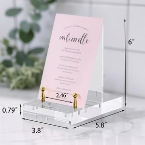 Acrylic Giá vẽ hiển thị đứng, có thể điều chỉnh độ nghiêng, Acrylic Giá vẽ kệ sách tấm trong suốt chủ để hiển thị - Product Image 5