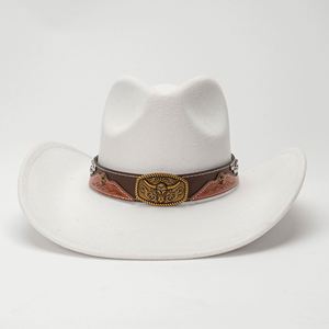 Wholesale New Arrival Western European American Strap Band Cowboy <b>Hat</b> - Product Image 2