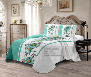 Listo para Enviar, Precio Económico, Cubrecama Acolchado con Fundas de Almohada, Juego de 3 Piezas, Tamaño King - Product Image 5