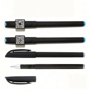 Bolígrafo de Gel Promocional Negro para Empresas con Impresión de Código QR, Bolígrafo Publicitario con Logotipo Personalizado para Regalos de Marketing Médico - Product Image 2