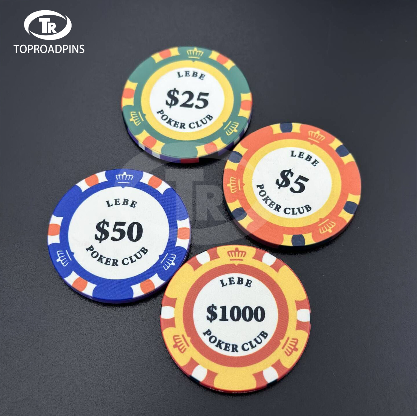 Free design and sample 10g ceramic poker chips tournament 39mm custom logo from China manufacturers for casino poker game