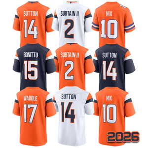 Camiseta de Fútbol Americano Jaylen Waddle 2026 para Hombre, Cosida, Patrick Surtain II, Bo Nix, Courtland Sutton, <span class=keywords><strong>Nik</strong></span> Bonitto, Tallas S-3XL, Envío Rápido - Product Image 1