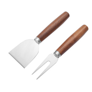 Cheese Tool Set Acacia Wood Handle Stainless Steel Blade For Baking And Serving 18 In Length Durable Kitchen Utensils - Product Image 2