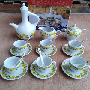 Juego de Vajilla de 20 Piezas con Diseño de Arte Etíope y Eritreo, Juego de Vajilla con Flores de <span class=keywords><strong>Abeba</strong></span>, Gran Oferta 2022 - Product Image 5