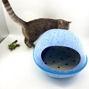 Fabrik direkt Großhandel Filz Haustier Höhle Filz Katzen haus Haustier Nest/Zeltbett - Product Image 3