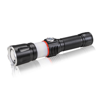 Linterna portátil magnética led, luz de trabajo de alto lúmenes, recargable, táctica, potente, para exteriores