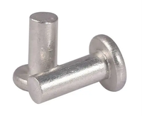 Rivets solides en aluminium Tête plate et tête fraisée Sans finition Différents diamètres et longueurs
