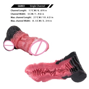 GEEBA Masturbator Cup <b>Dildo</b> Pocket Pussy Toy for Men Sucker Silicone <b>Dildo</b> Masturbator Cup - Product Image 4