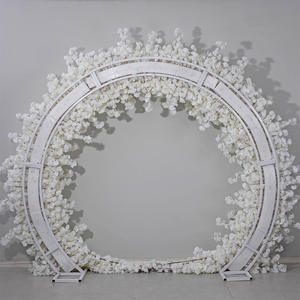 Arco de Boda de Flores de Cerezo Artificiales, Seda Ecológica, <span class=keywords><strong>Blueway</strong></span>, 2m X 2m, Forma Circular, Fondo para Escenario de Eventos - Product Image 5